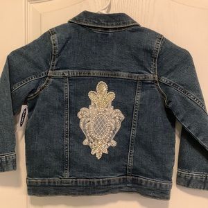 Sassy denim jacket with appliqué